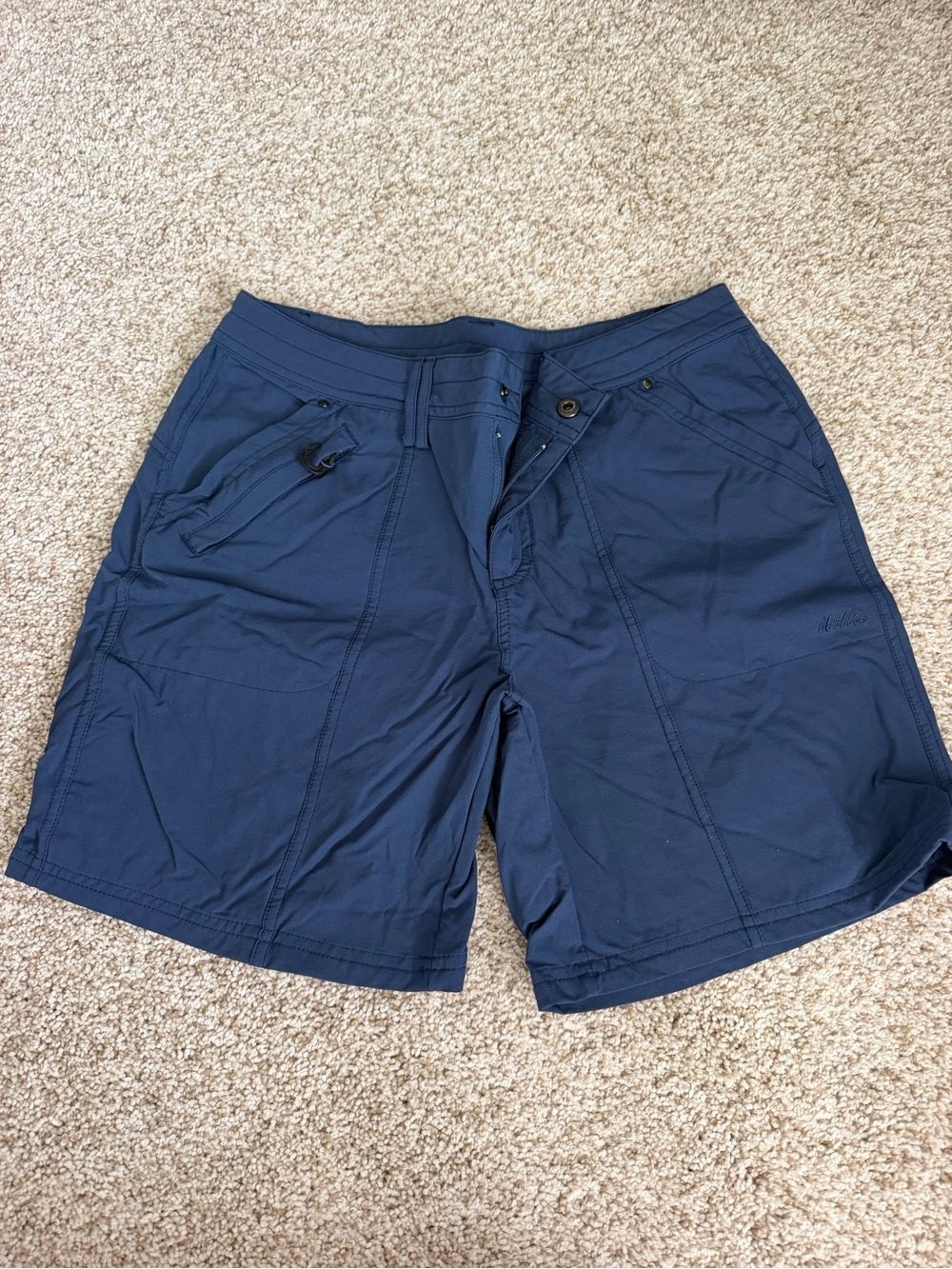 Navy Athletic Shorts with Utility Pockets